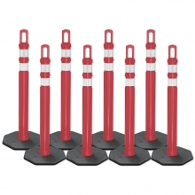 Arch-Looper Premium 42" Red Delineator Post w/Base Pack of 400