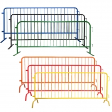 Custom Color Powder Coated Galvanized Steel 8ft Barricade 