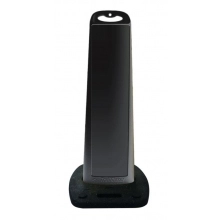 Black Vertical Sign Panel w/Base Option - Blank