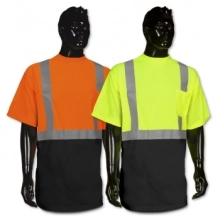 Black Bottom Hi Viz Short Sleeve T Shirt
