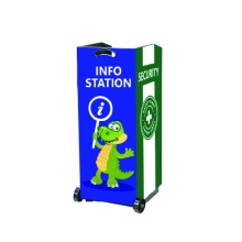 Flex Infostation Kiosk with Custom Artwork