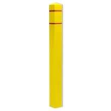 4.5 Inch Square Post Guard Top Bollard Cover w/Stripes