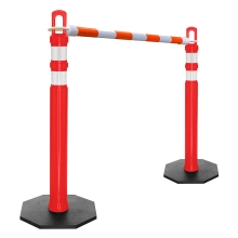 Retractable Delineator Bar Orange & White