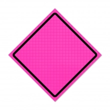 Custom Pink Roll-Up Traffic Sign