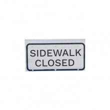SideWalk Closed - Cone Bar Roll Up Sign