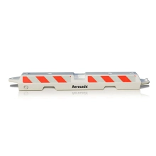 FAA Rated White Aerocade Airport Barricade