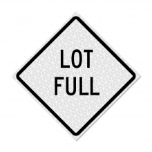 White Roll Up Traffic Sign - Lot Full