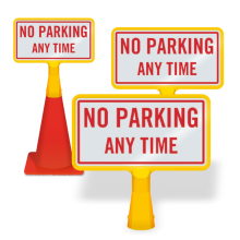 ConeBoss Sign: No Parking Any Time
