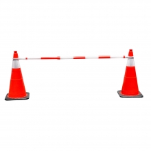 Retractable Cone Bar Safety Orange and White