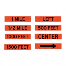  Velcro Overlays for 36" x 36" Roll Up Traffic Sign