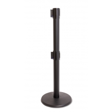 Pro Series Dual Line Retractable Belt Stanchion - 10 Ft Belt