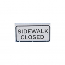 SideWalk Closed - Cone Bar Roll Up Sign