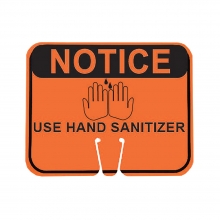 Traffic Cone Sign - Notice Use Hand Sanitizer