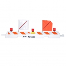 FAA Rated White Aerocade Airport Barricade