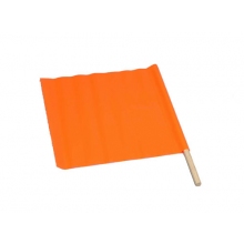 18" x 18" Vinyl Warning Flag w/24" Dowel
