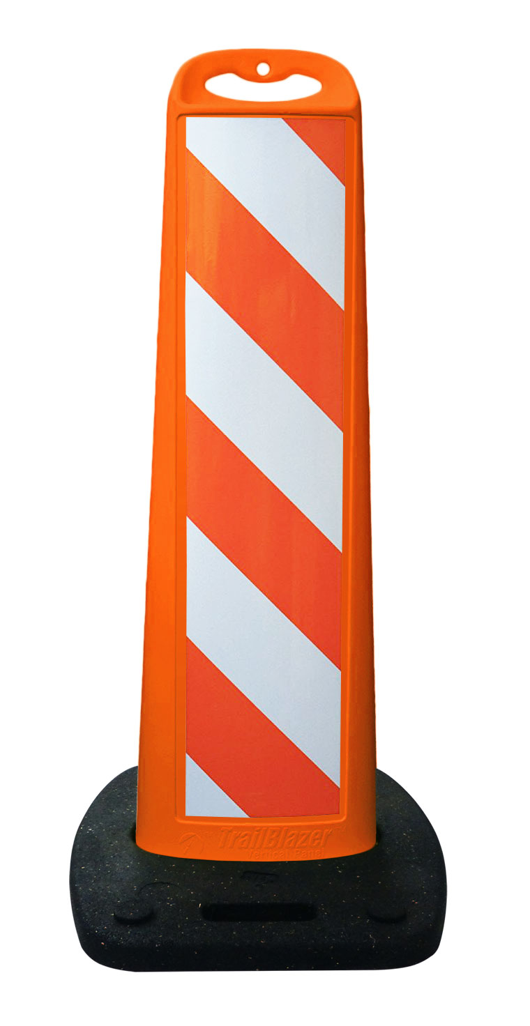 パンデイロ コンテンポラネア CONTEMPORÁNEA PDMM095LCT Cortina TrailBlazer Vertical Panel Channelizer 45 Inch, Orange