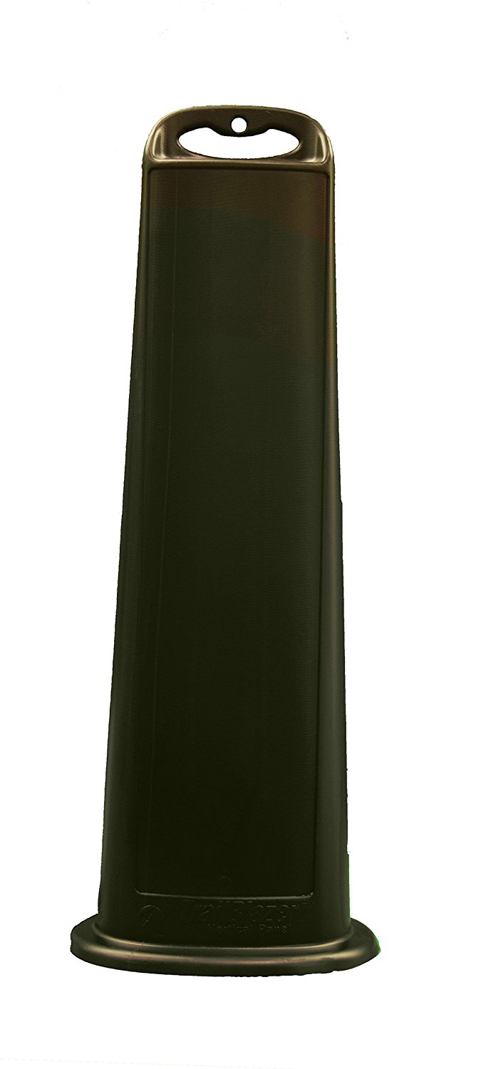Black Vertical Sign Panel w/Base Option - Blank