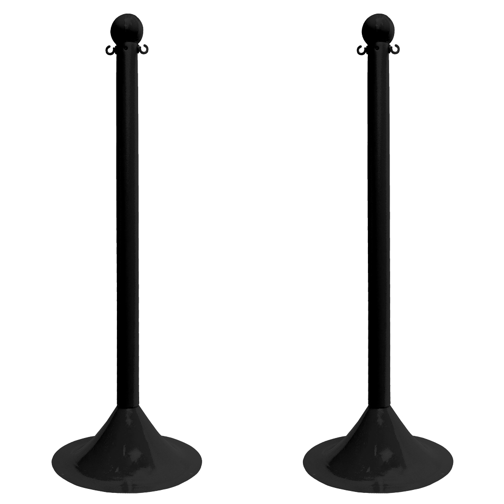 2inch_LightDuty_Stanchion_Blac