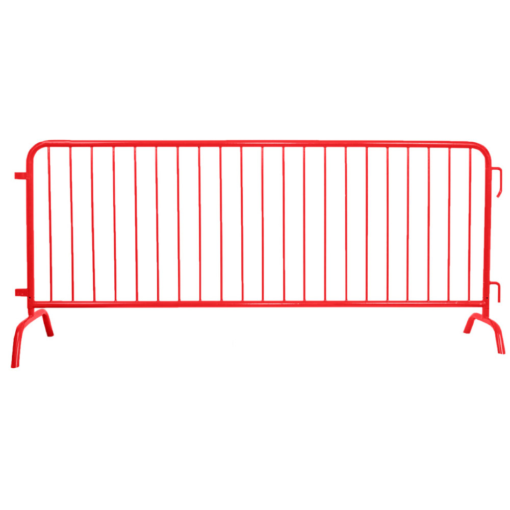 Custom Color Powder Coated Galvanized Steel 8ft Barricade 
