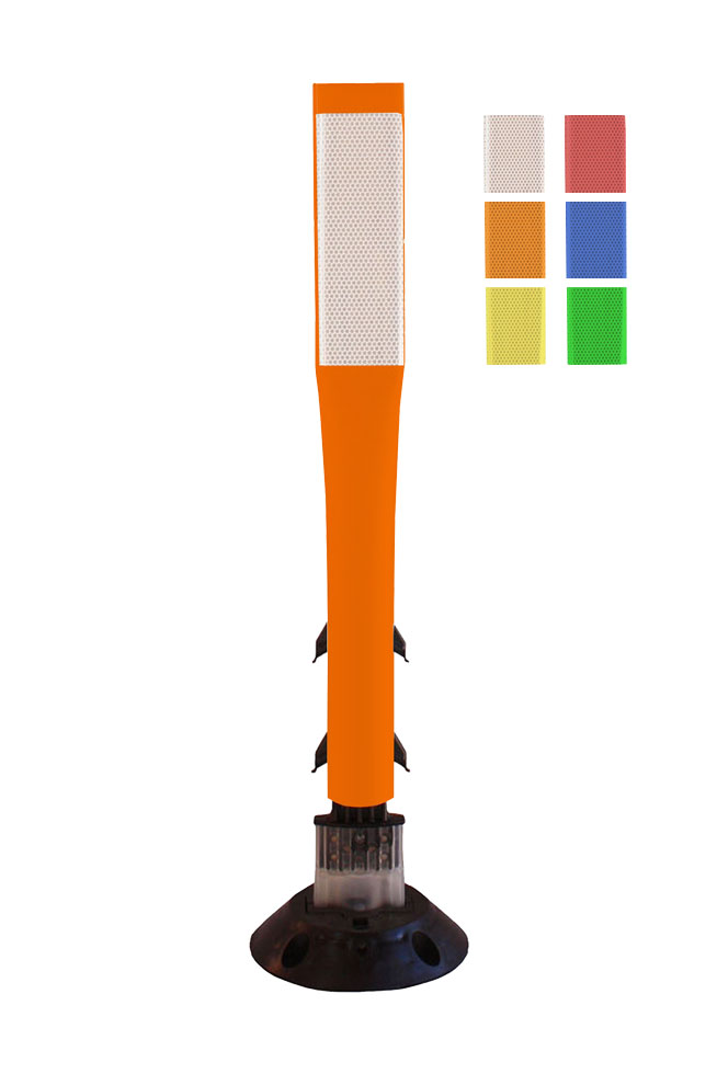 24" Flexible Surface Mount Flat Top Traffic Delineator