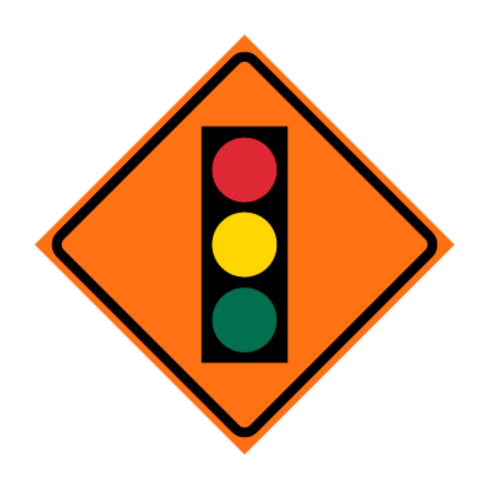 Traffic Signal Symbol Roll-Up Traffic Sign