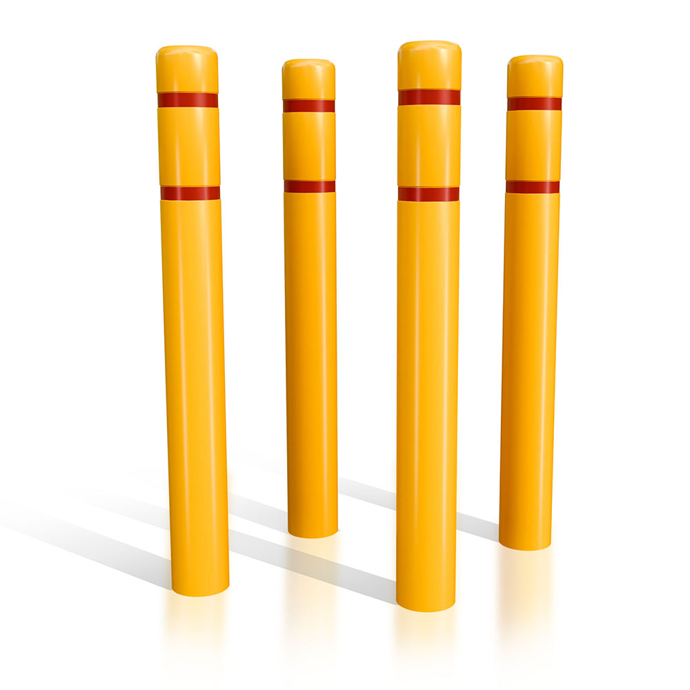 Bollard Cover 7" x 60" w/Reflective Tape - Pack of 4