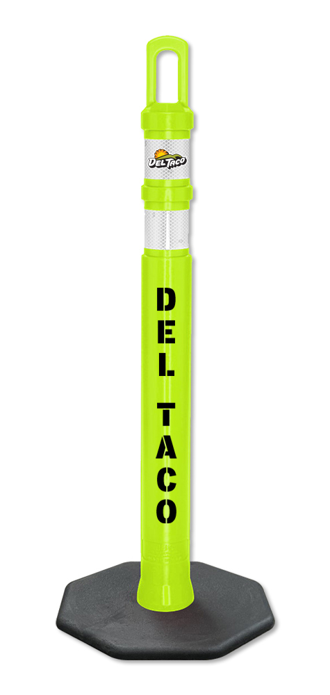 Del Taco Arch-Looper Premium 42" Delineator w/8lb Base - Pack of 2