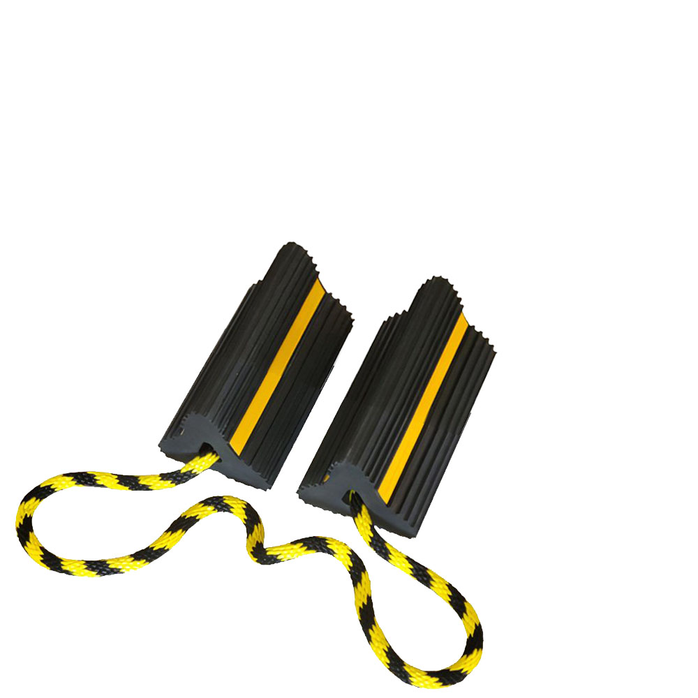 Premium Aircraft Chocks Pair w/Connecting Rope Handle - Select Size 