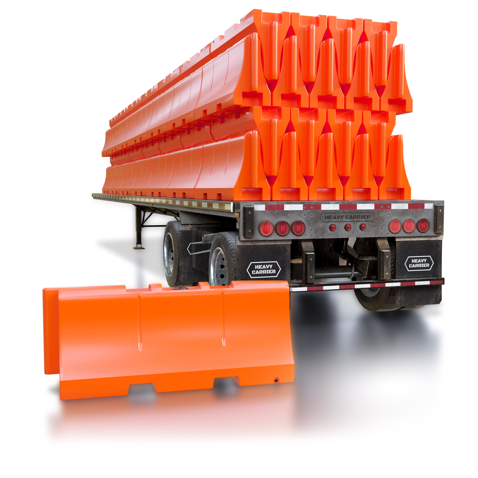 Jersey Water Filled Barricade - Truckload