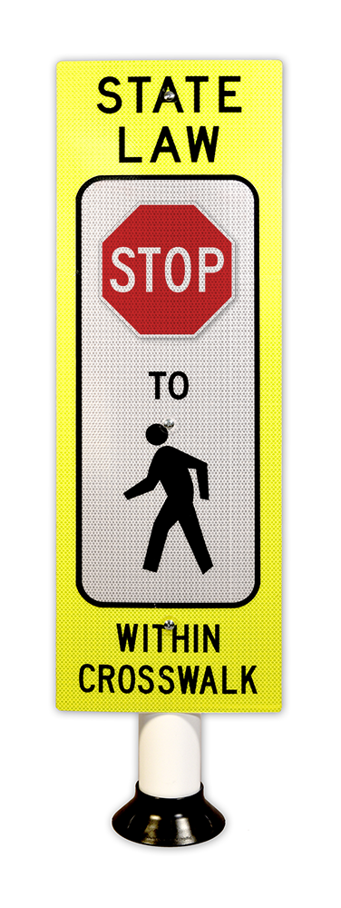 In-Street Pedestrian Crosswalk Sign 