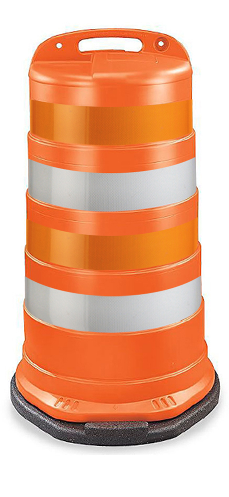 thumbnail image 2 of OS Traffic Drums & Cones – 10-Pack Multi-Scale (1:24 To 1:220) For Dioramas 2 of 3
