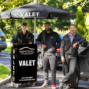 Event valet parking podium