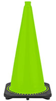 Lime-Green Traffic Cones