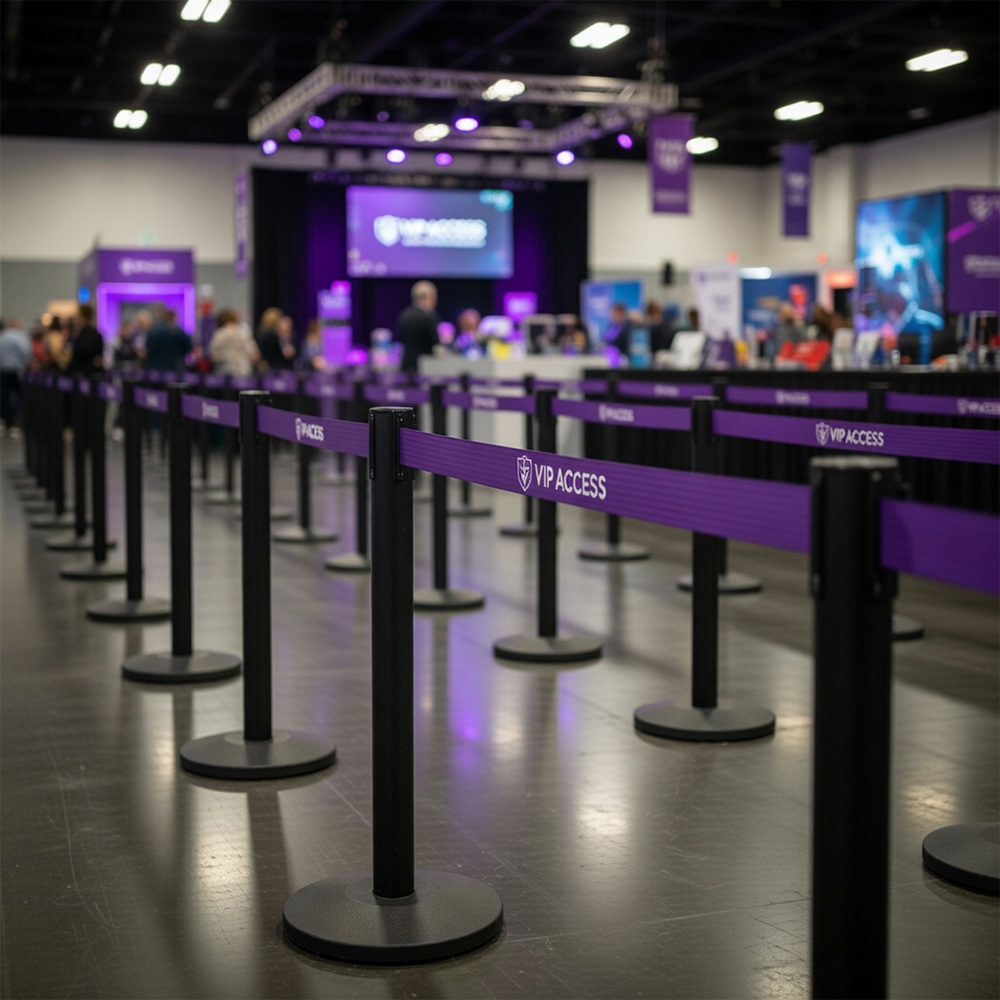 Custom Stanchions At Event