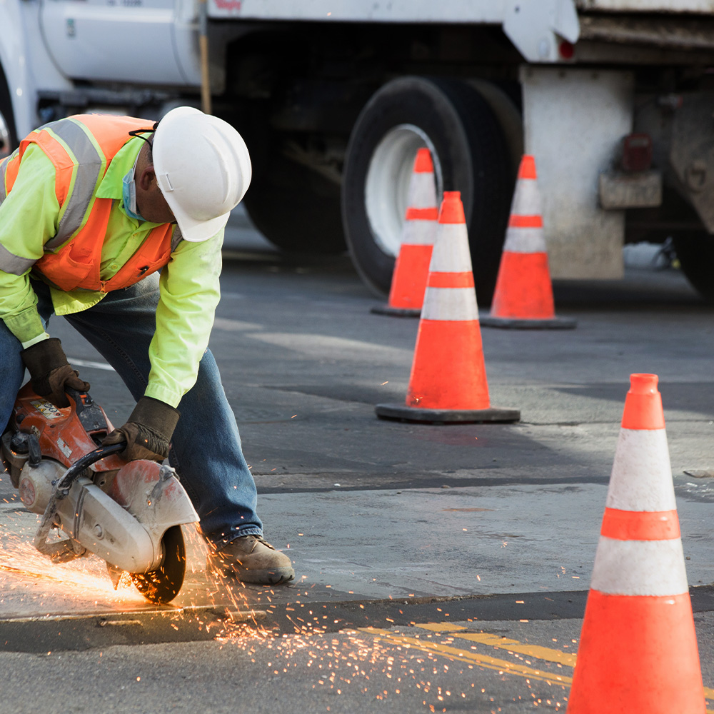 Branded traffic cones